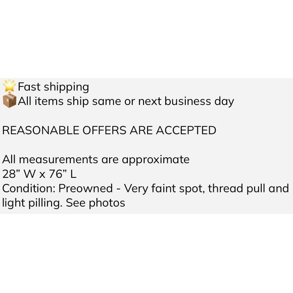 Theodora & Callum Scarf 28x76 Fringe Viscose Knit Blue Rectangle Shawl Minimal - Picture 2 of 11